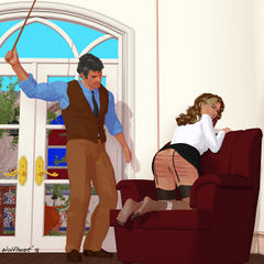 Spanked Wife Strap - Wife Spanked by Husband - Spanking Life